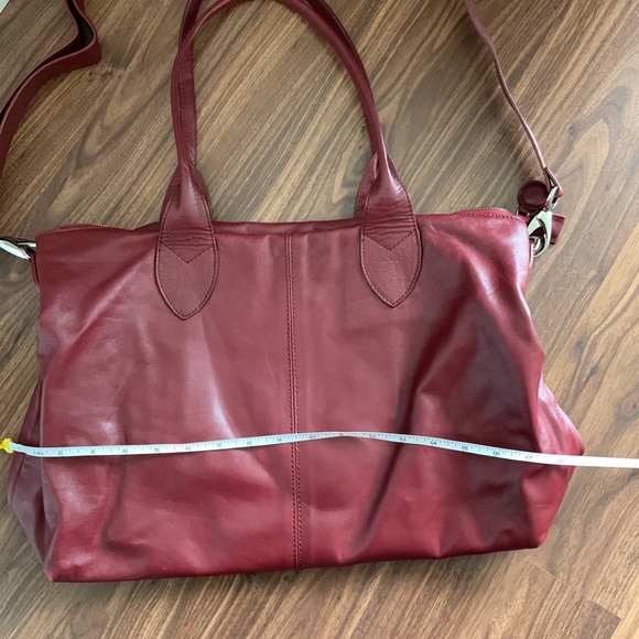 SOLD no longer available - Burgundy Leather Tote - Picture 12 of 15